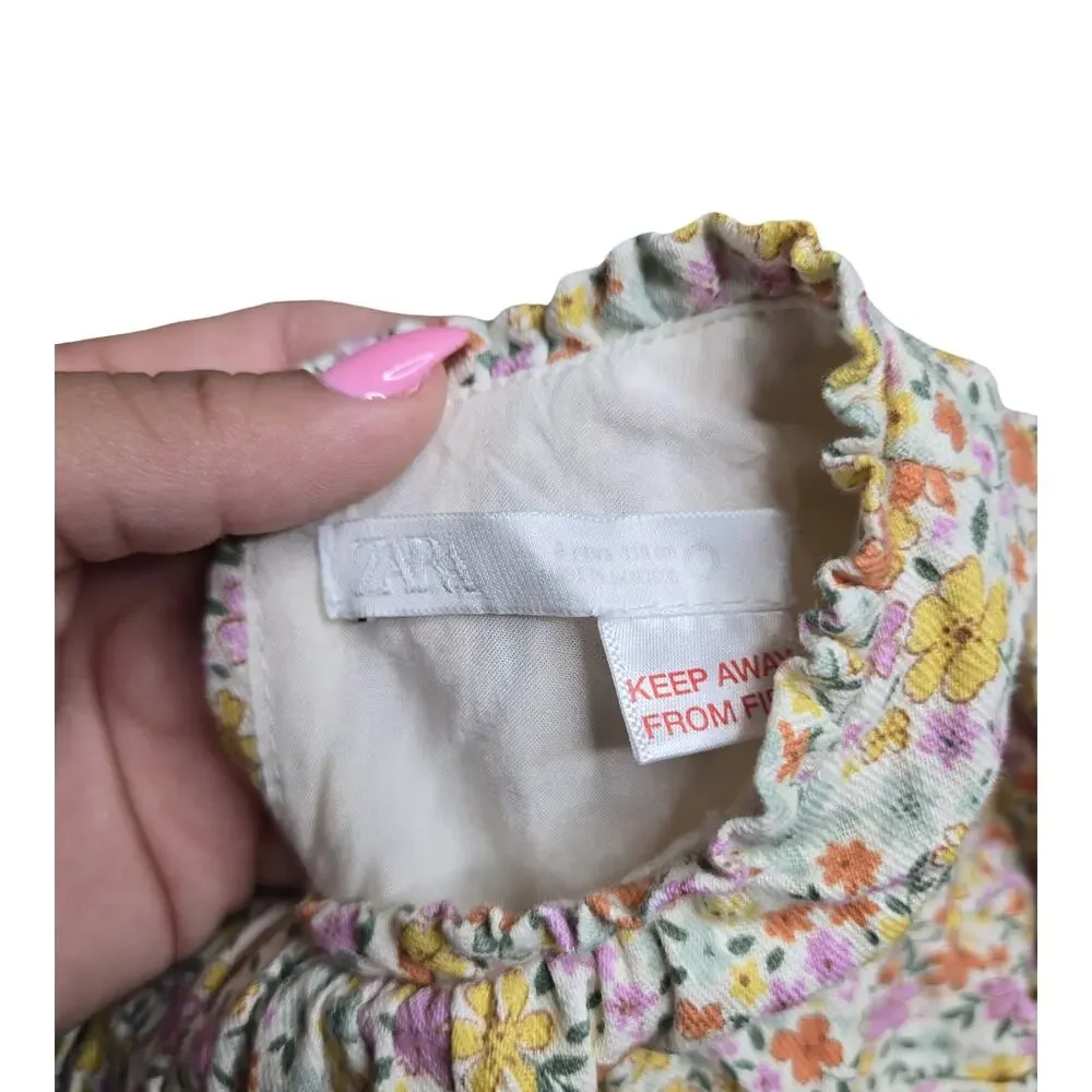 Zara Floral Boho Girl's‎ Dress Size: 6